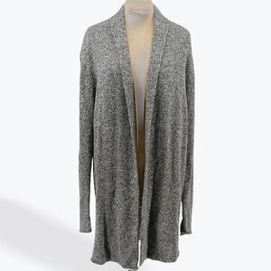 Forever 21‎ Open Front Gray Cardigan Sweater Jacket Knit Menswear Small